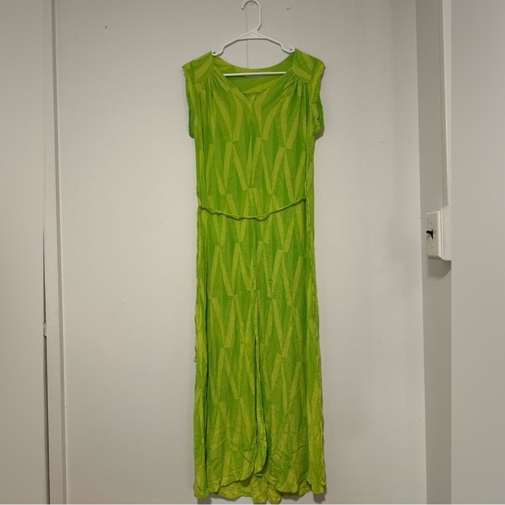 Manaola xs/s long woman dress in green